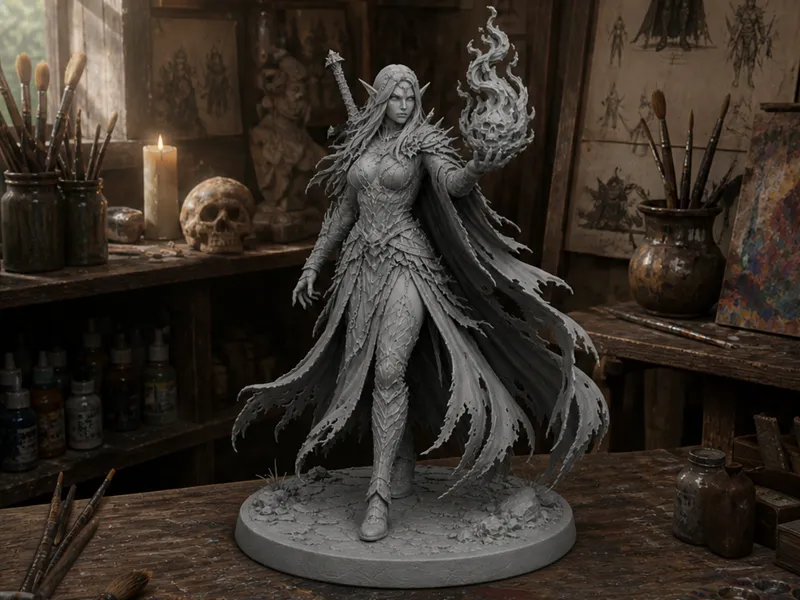 Fantasy Elfen Hexenmeisterin 