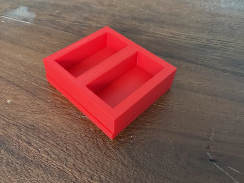 cool two space box divider 