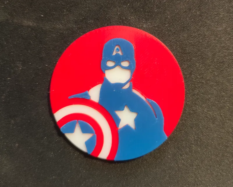 Captain America Magnet without AMS