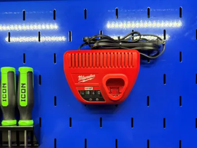 Milwaukee M12 Charger holder for US General Hutch