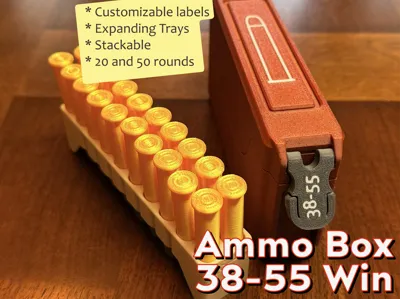 Ammo Box - 38-55 Winchester + Expanding Tray