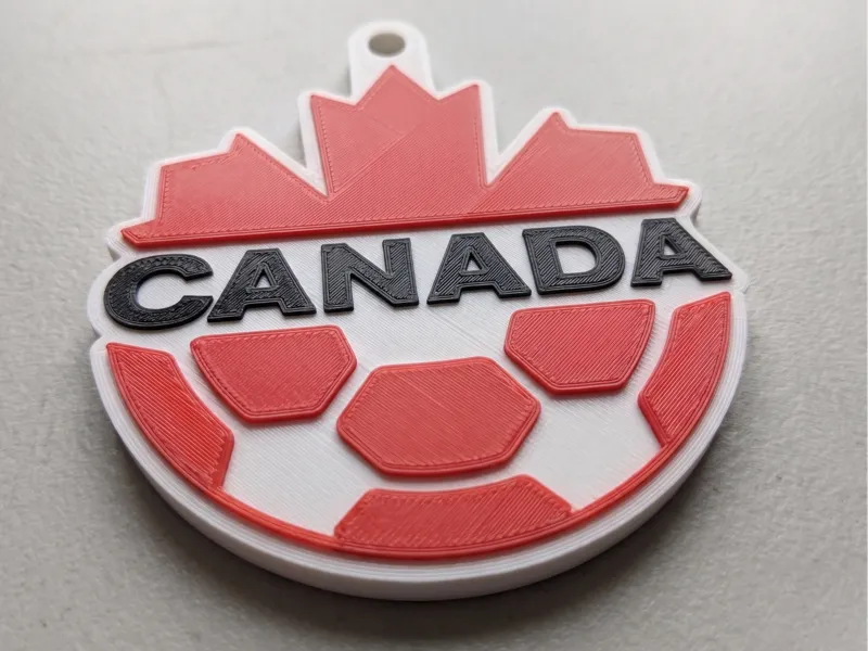 Canada Soccer World Cup Keychain