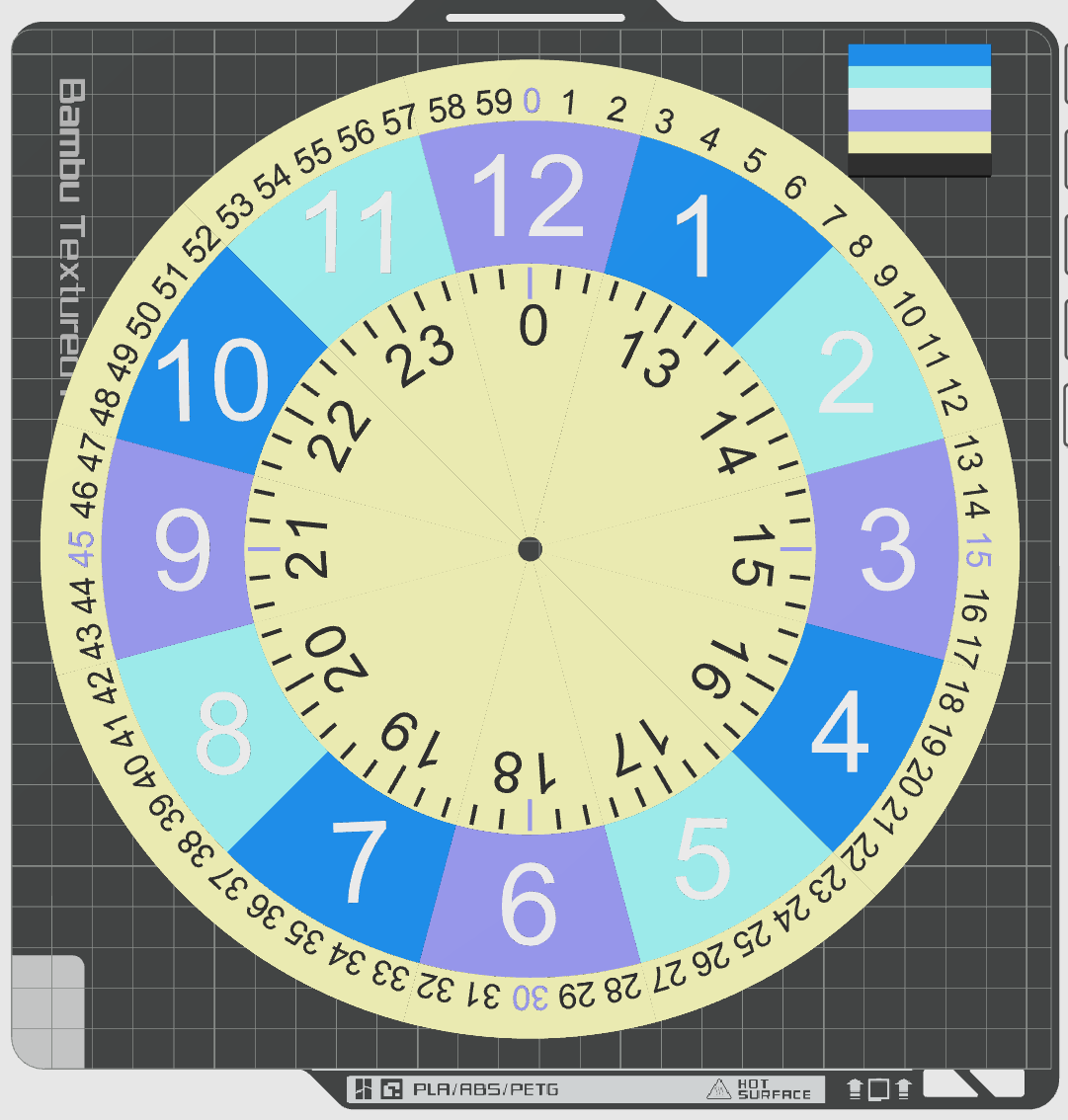 Miniatura 3 do modelo 3D learning/teaching clock/watch
