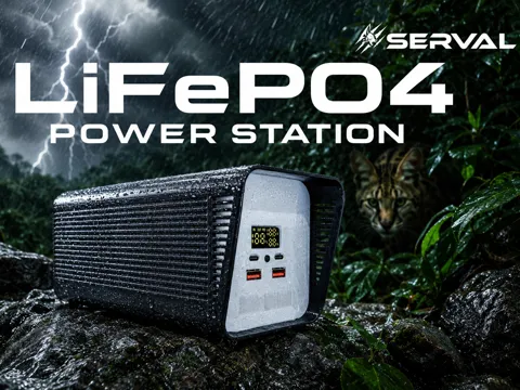 Figura decorativa: DIY 100W LiFePO4 Power Station 256Wh (20Ah) — referencia de MakerWorld