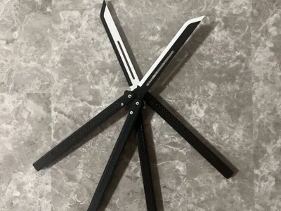 Butterfly Knife Trainer - 3D printed Balisong