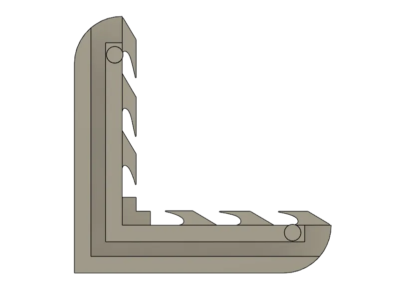Flyscreen Frame Corner Bracket (Generic Type 1)
