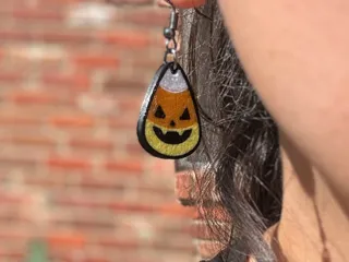 Cute Candy Corn Jack O'lantern earrings - 7 sets