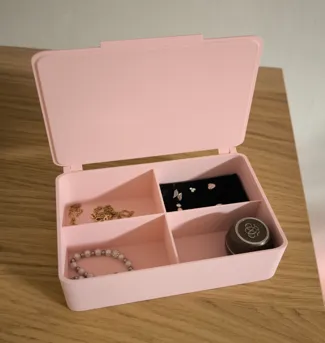Box with a hinged lid
