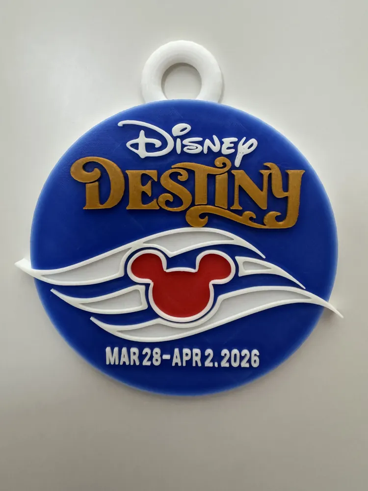 Disney Destiny Magnet/Ornament - Free 3D Print Model - MakerWorld