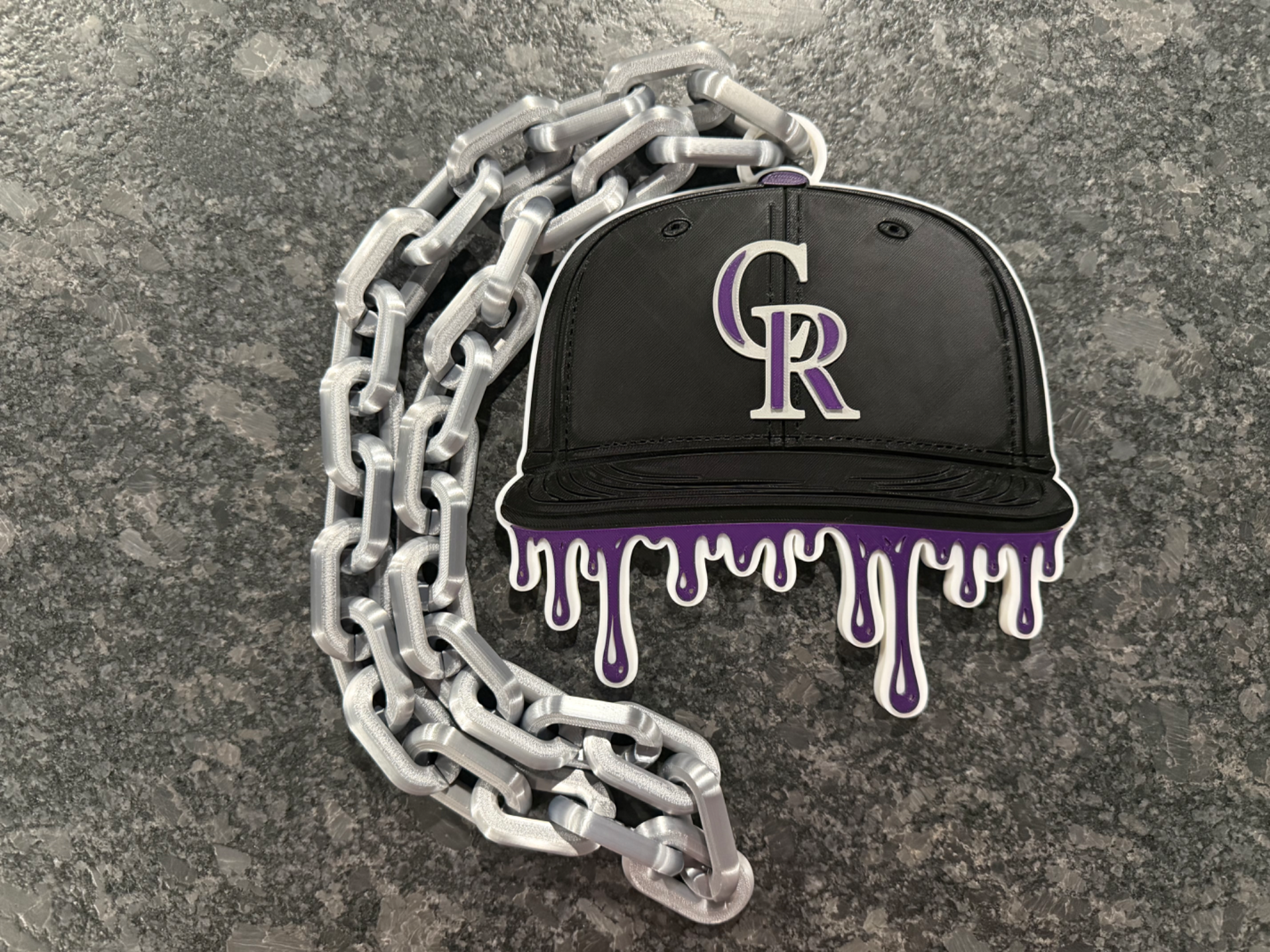 Colorado Rockies Drip Baseball Cap Hype Chain