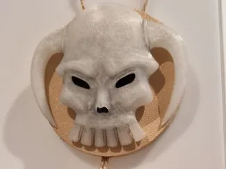 Ace hat skull pendant necklace (One Piece)