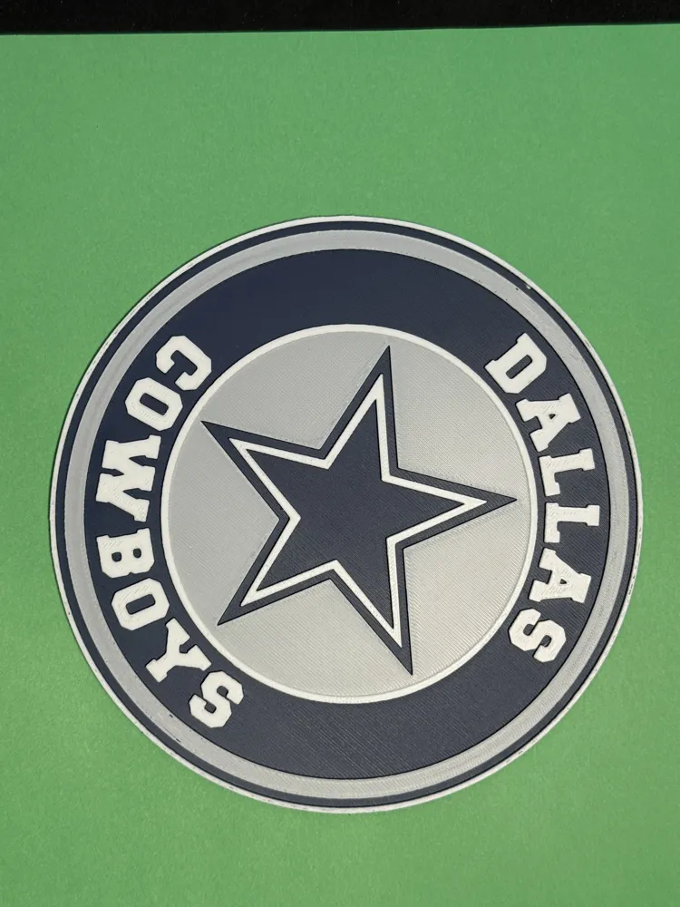 Dallas Cowboys NFL LOGO - COASTER/OFFICE SIGN by StudioStewArt ...