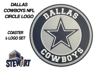 Dallas Cowboys NFL LOGO - COASTER/OFFICE SIGN