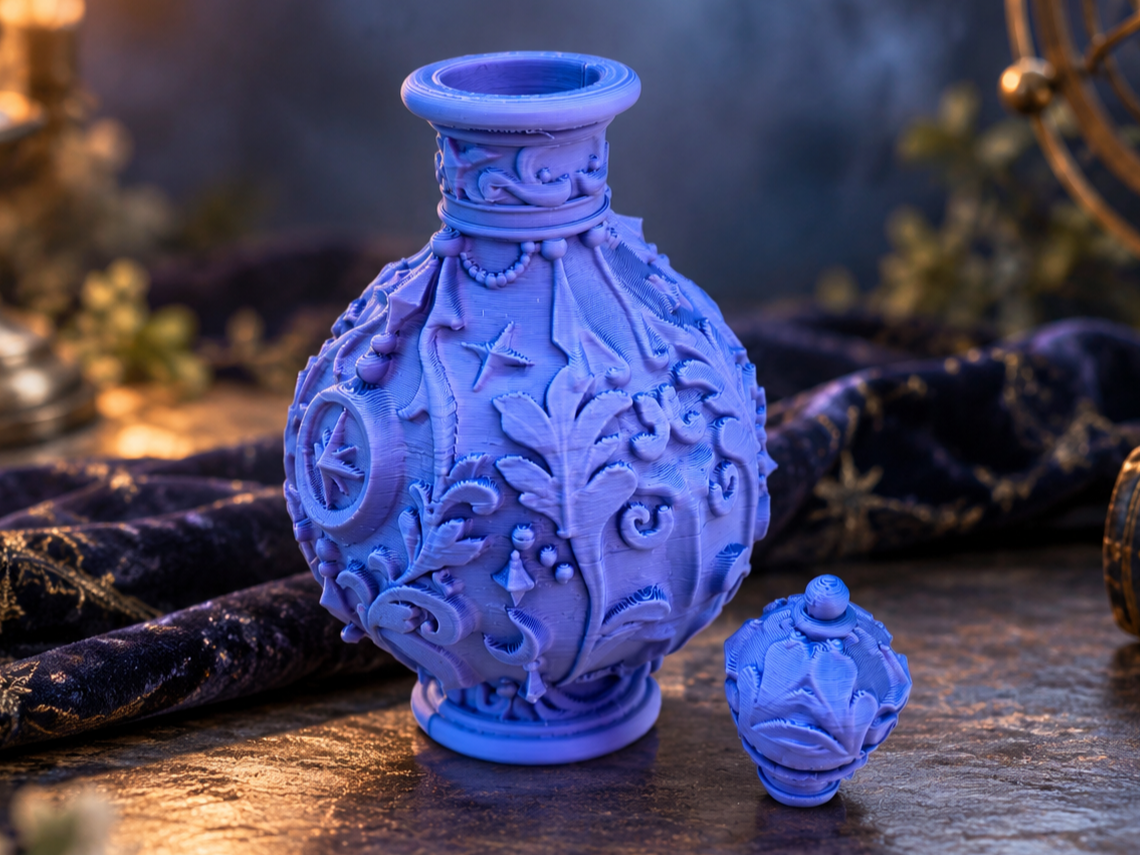 Mystische Ornament Zaubertrank Flasche mit Stopfen - 1