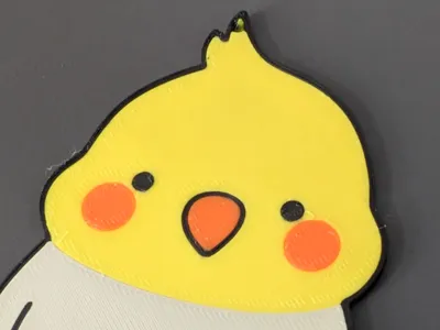 Cute Cockatiel Parrot Christmas Ornament