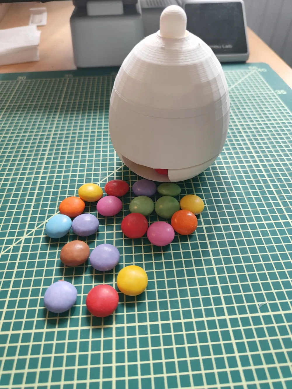 Egg candy dispenser - Free 3D Print Model - MakerWorld