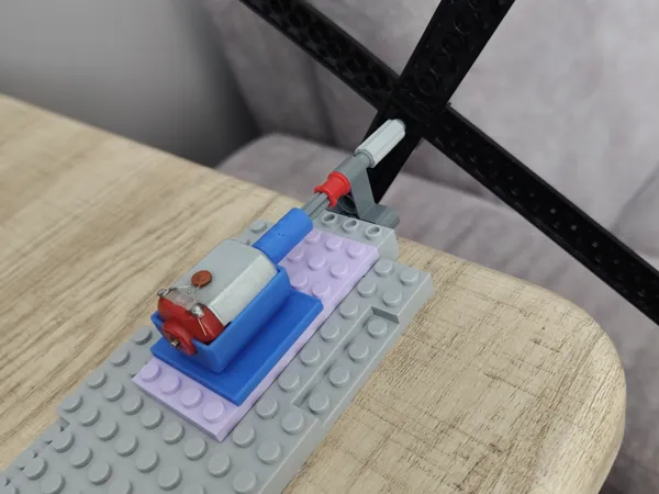 Support moteur DC compatible briques LEGO