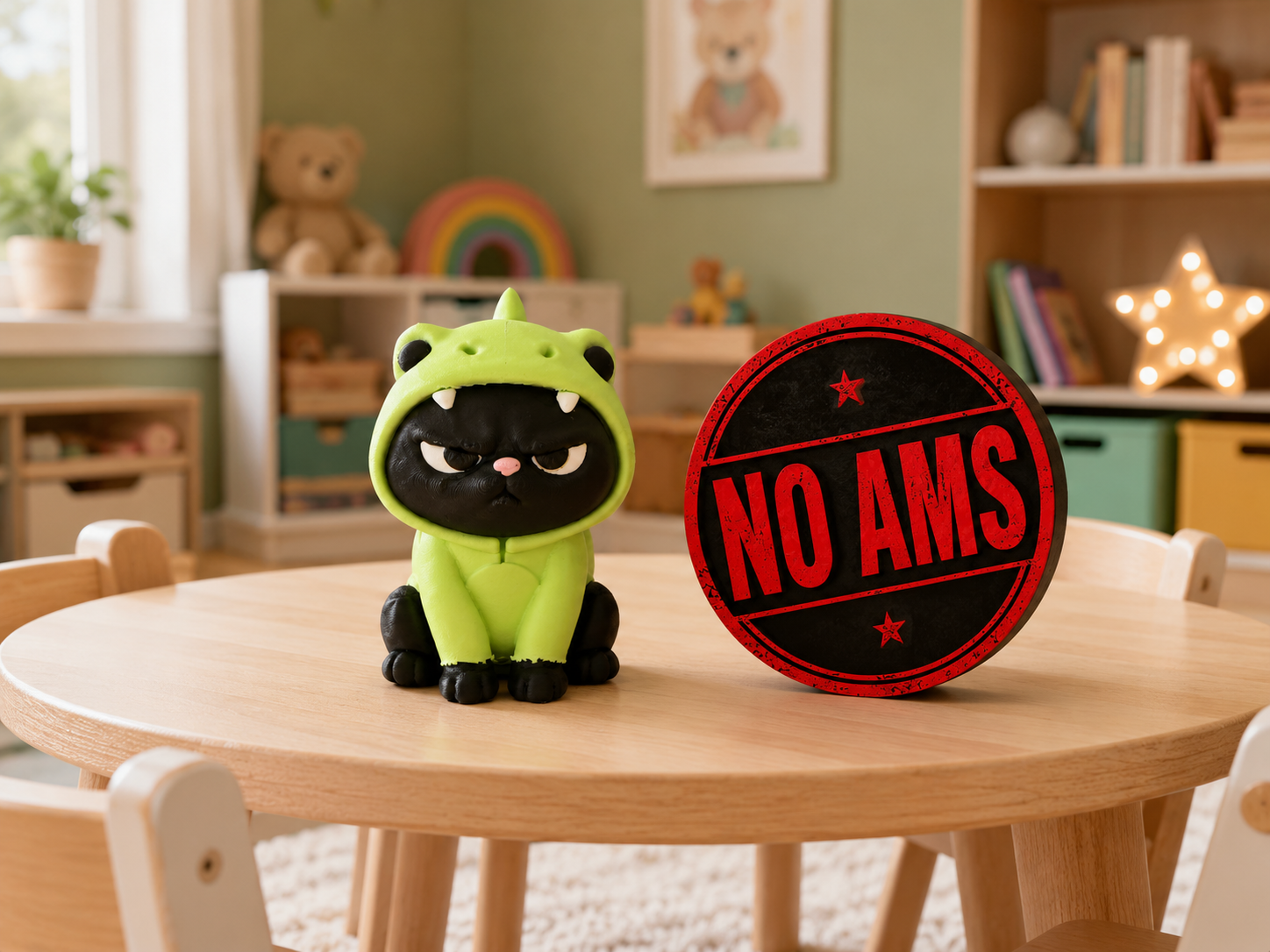 Miniatura 1 do modelo 3D Grumpy Dino Cat