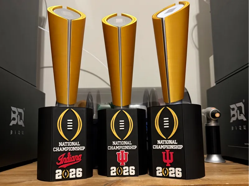2026 IU Indiana - College Football Playoff trophy