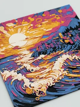 Accesorio para filamento: Coastal Town Sunset — vista de referencia 3