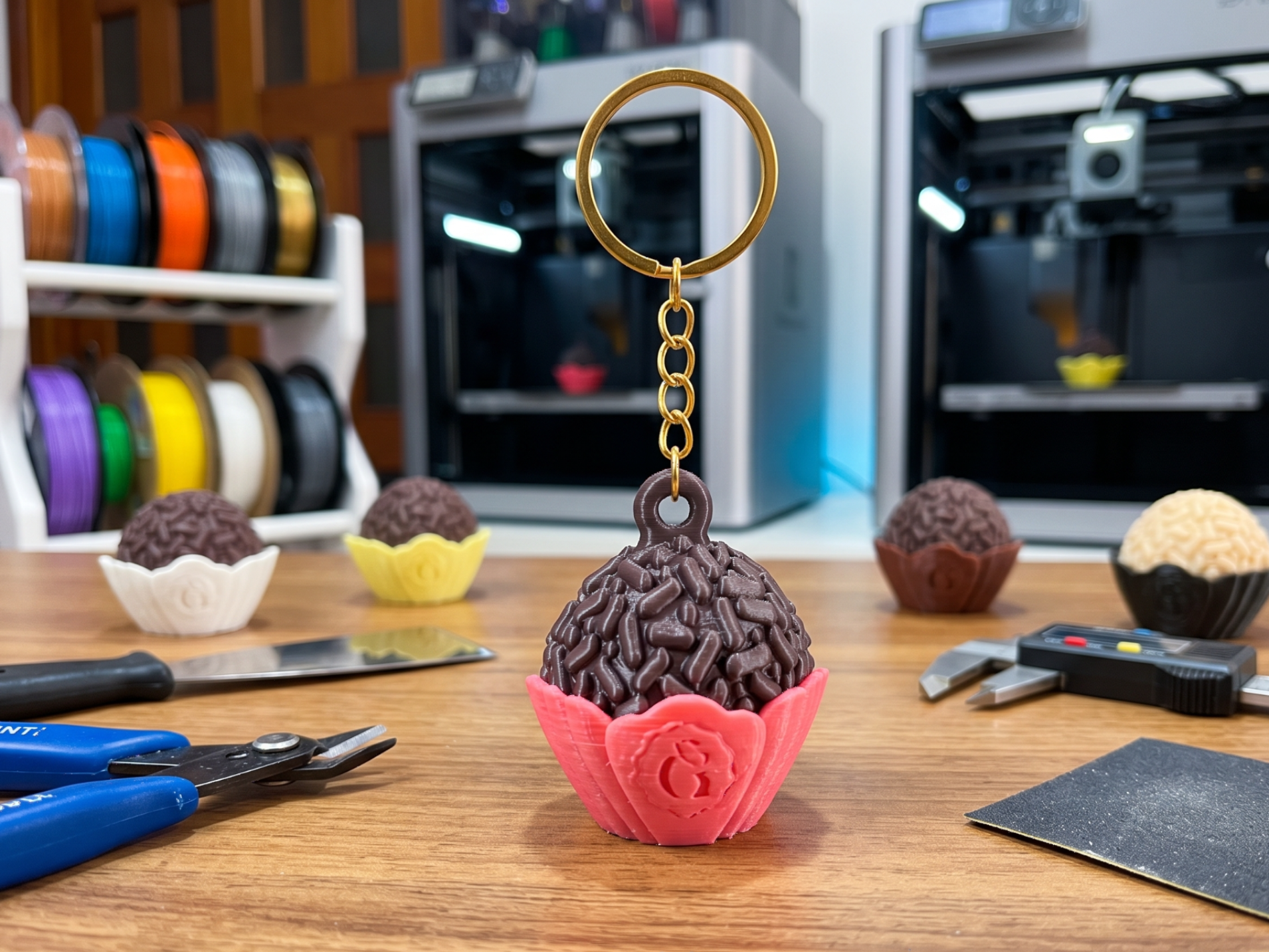 Chaveiro Brigadeiro + Abridor Functional Keychain - 1