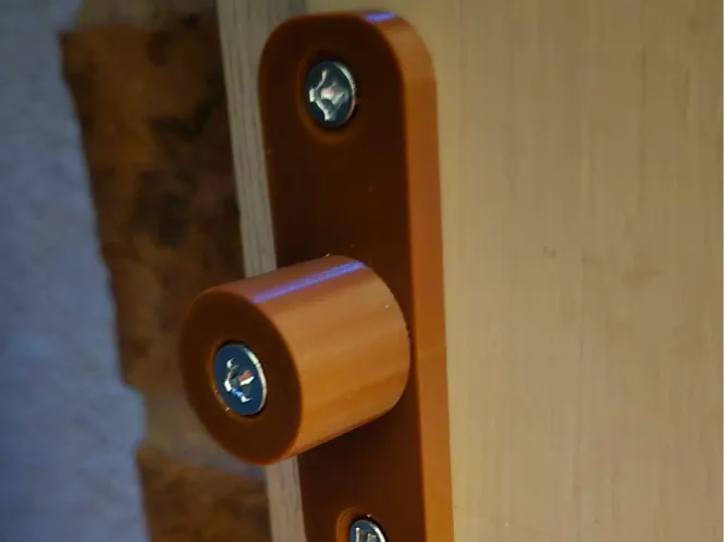 Door Catch With Screw Support