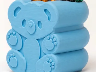 Cute Bear Desk Organizer| Pen Holder/ Vase/ Decor