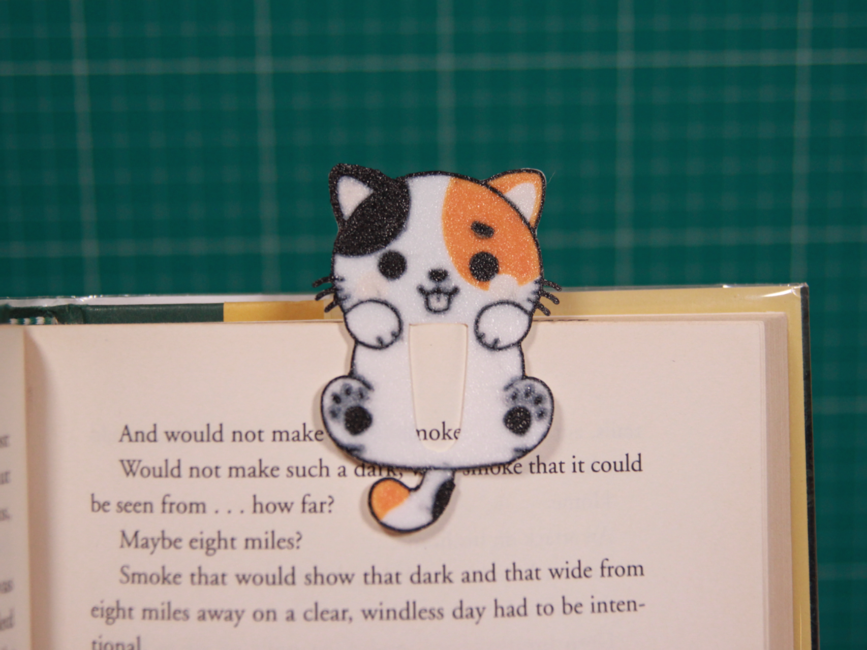 Hanging Cat Bookmark