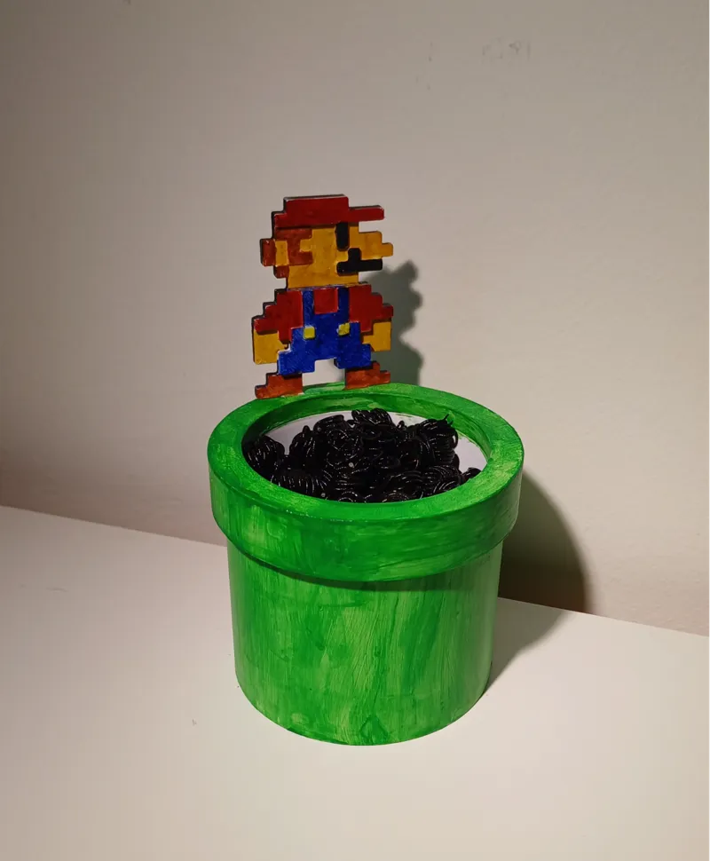 Customisable Super Mario green pipe