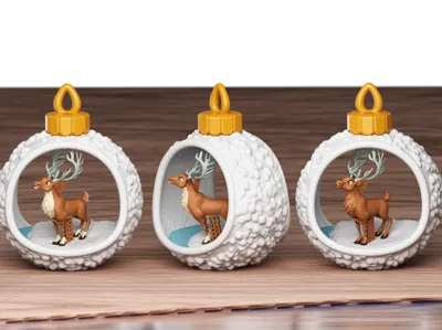 Christmas Bauble Grown Reindeeer 2025