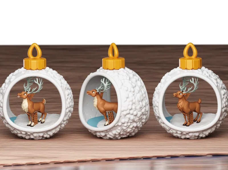 Christmas Bauble Grown Reindeeer 2025