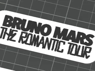 Bruno Mars Keychain