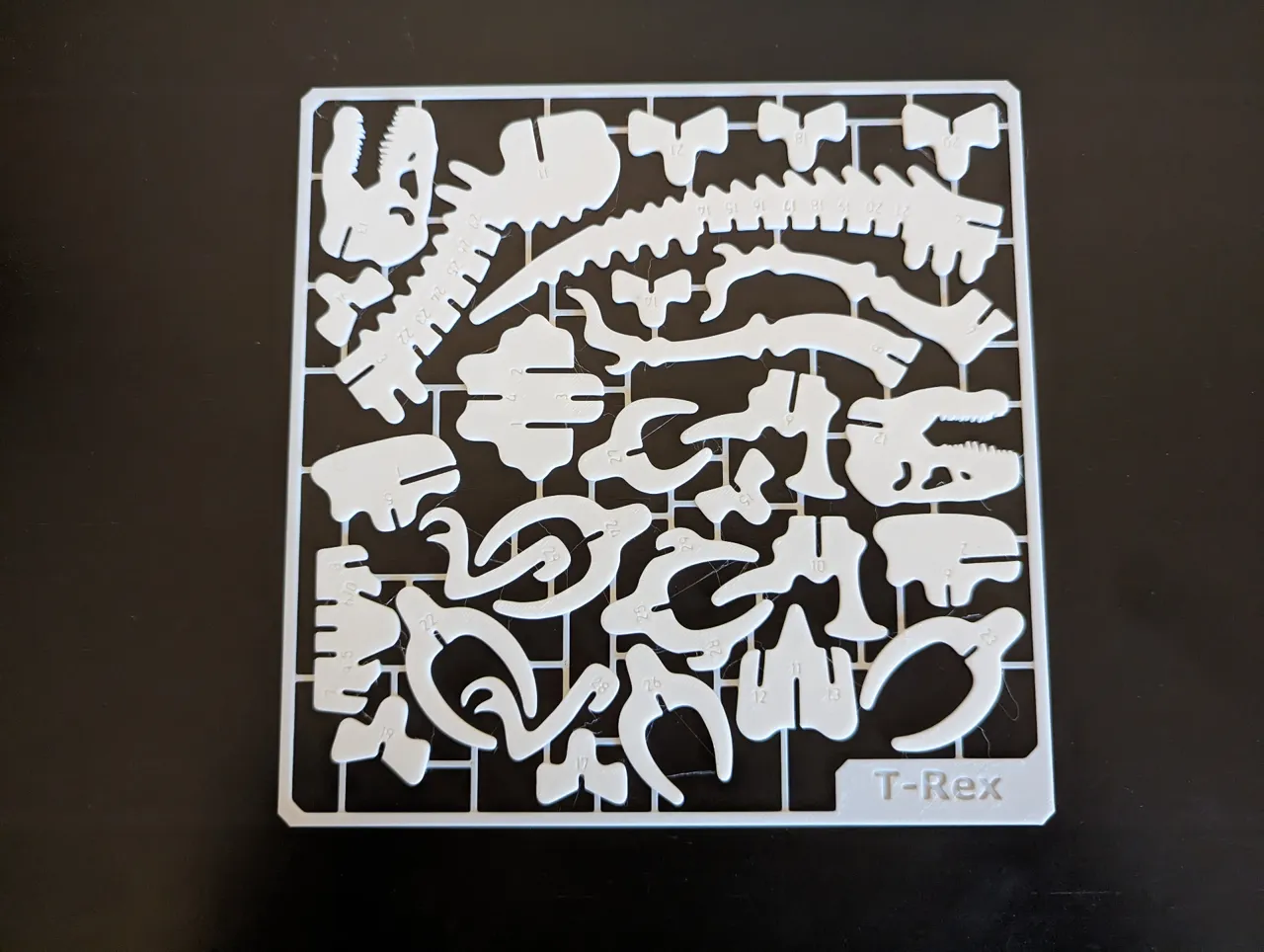 T-Rex Skeleton Kit Card view 2