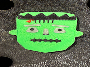 Frankenstein Halloween Crocs Charm / Jibbitz 3D model