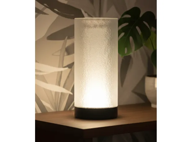 blurred glass lamp