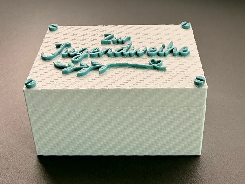 Geschenkbox Jugendweihe – Geldgeschenk Box Carbon