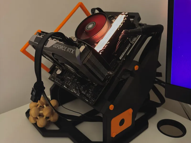Open Rack mATX Pc Case