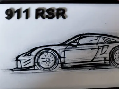 Porsche 911 RSR Hueforge