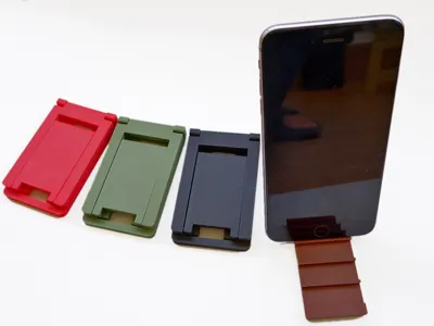 Portable foldable phone stand