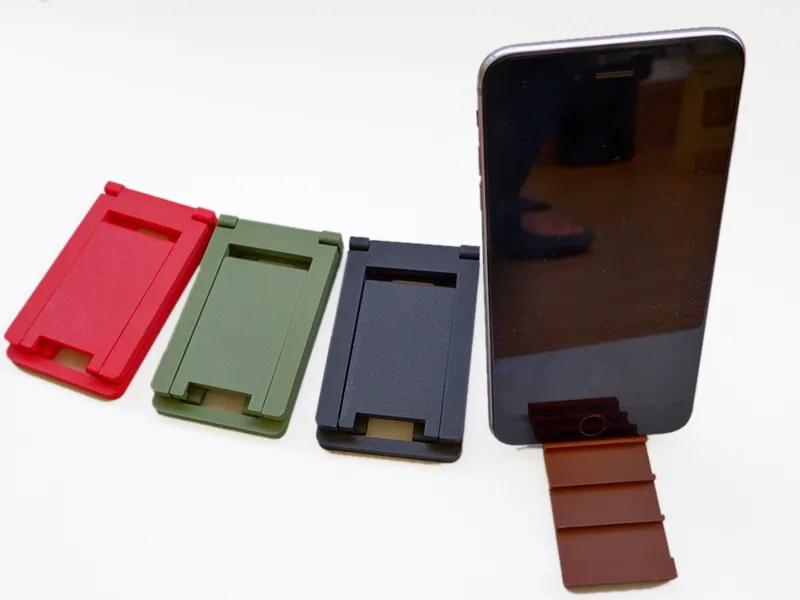 Portable foldable phone stand