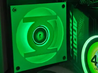 Green Lantern 120mm PC case fan cover