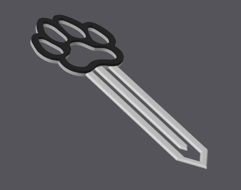Dog Paw Bookmark