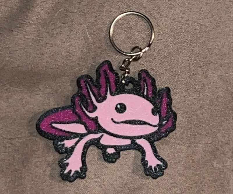 Axolotl Keychain