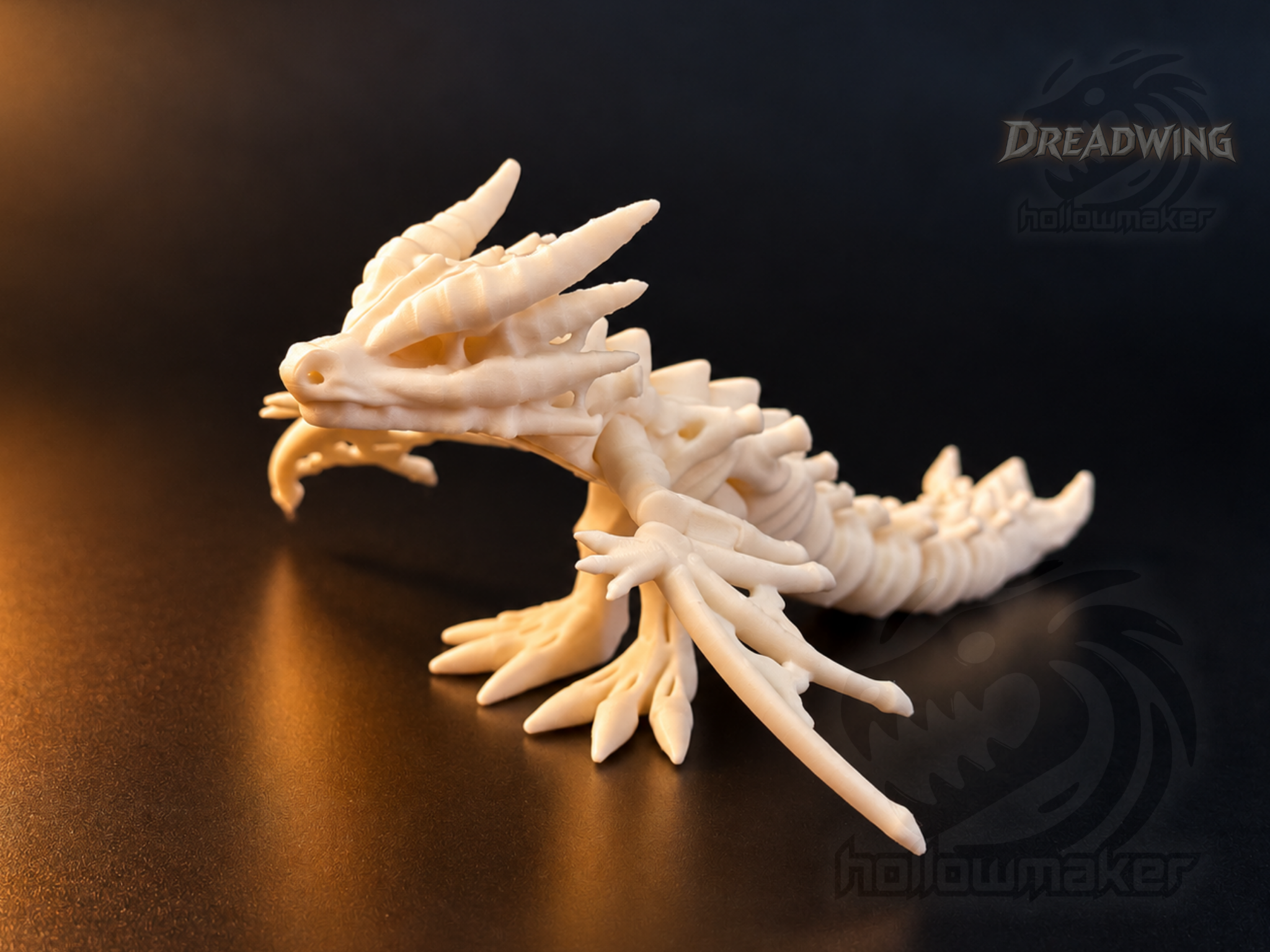 Dreadwing - Flappy Skeleton Dragon Print-In-Place - 1