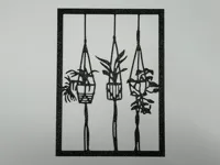 Silhouette murale de fleurs grimpantes — photo 1