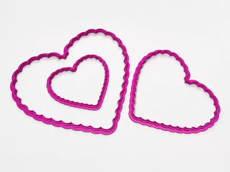 Scalloped Heart Clay Cutter Set