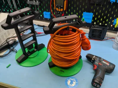 Cable Winder + Cordless Drill Wind Up Function