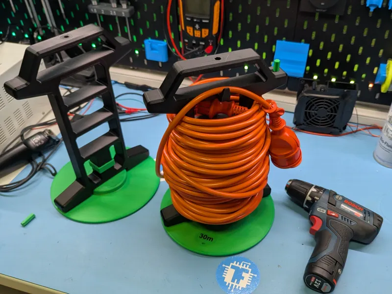 Cable Winder + Cordless Drill Wind Up Function