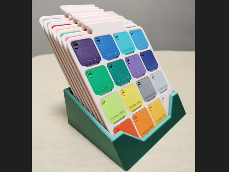 Filament Swatch Holder Card Display