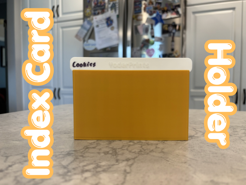 Notecard Holder With Dividers